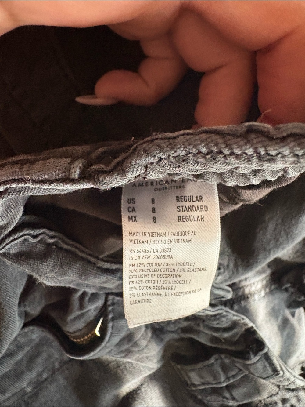 American Eagle Outfitters Black Women's Cargo Joggers - Picture 3 of 4